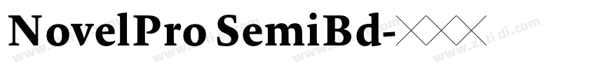 NovelPro SemiBd字体转换